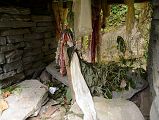 21 Forest Temple Dedicated To Hindu Deity Baraha On Trail Between Dovan And Himalaya On Trek To Annapurna Sanctuary 